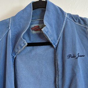 Women's Polo Jeans Blue Zip Up Sweater